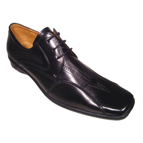 Juliani Black Genuine CalfSkin Shoes #595